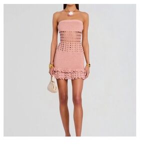 Vali Crochet Pearl Embellished Dress